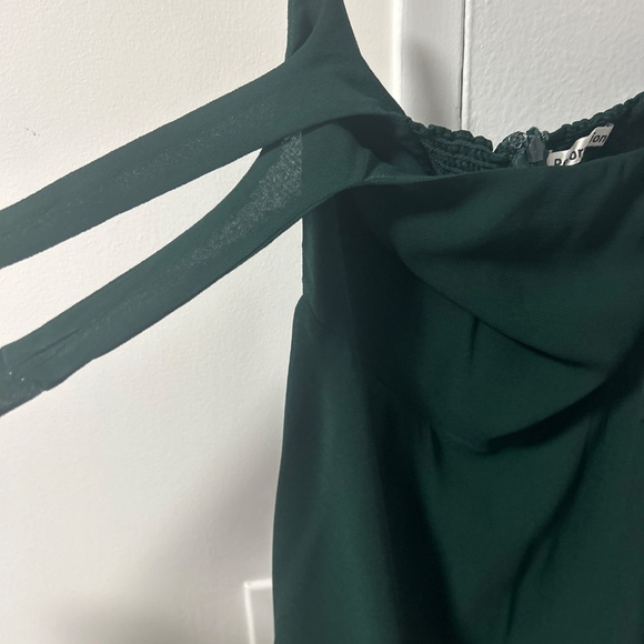 Reformation Westerly Dress Emerald Green - Picture 2 of 4